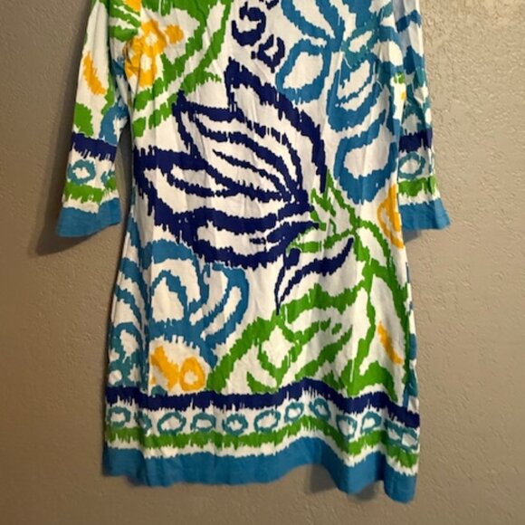 Barbara Gerwit Tropical Print Tunic Dress Top – Size M Multicolor Resortwear - Picture 2 of 4